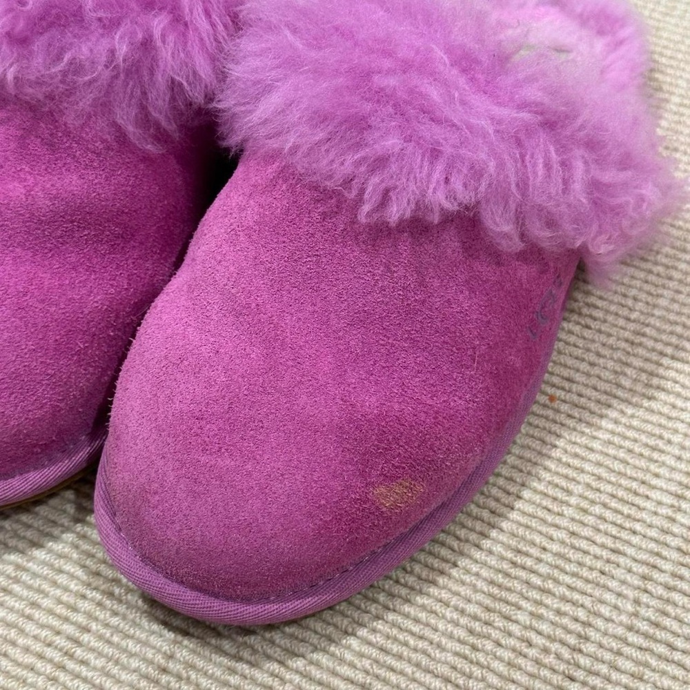 UGG Purple Fluffy Slippers - Picture 2 of 5